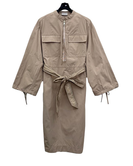 女款落肩腰带连衣裙018 商品图0