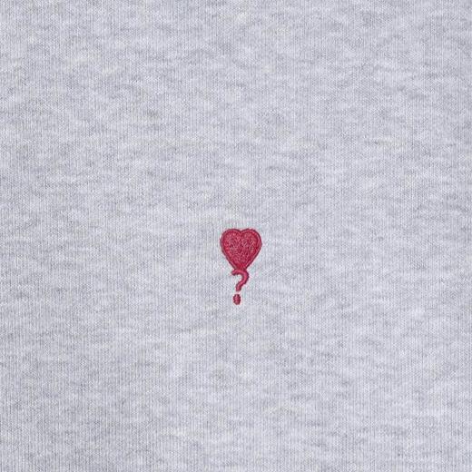 SDSA秋冬新款痞帅男装极简风刺绣爱心圆领卫衣百搭时尚套头上衣 商品图3