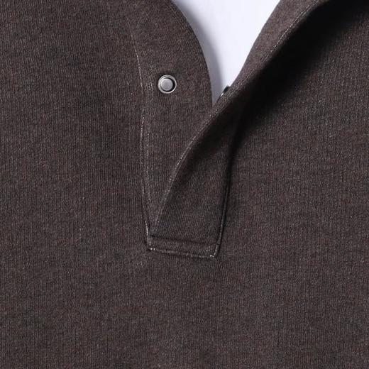 33779SDSA男士秋冬新款痞帅男装复古撞色翻领假两件卫衣百搭宽松上衣 商品图3