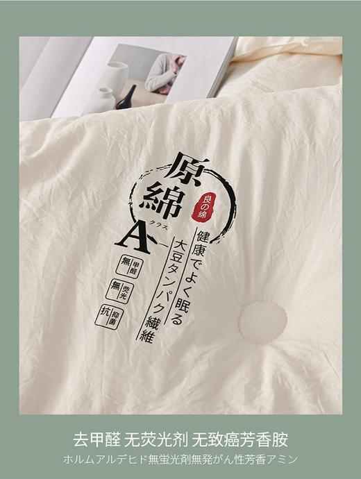母婴级标准 A类原棉大豆纤维被春秋被宿舍单双人被子活动礼品被保暖加厚冬被 商品图1