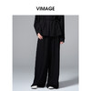 VIMAGE纬漫纪宽松时尚系带设计阔腿裤V2405115 商品缩略图0