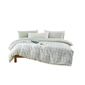 無印良品 咖品纯棉四件套-荷塘月色200x230cm MJ-T2022-103-4