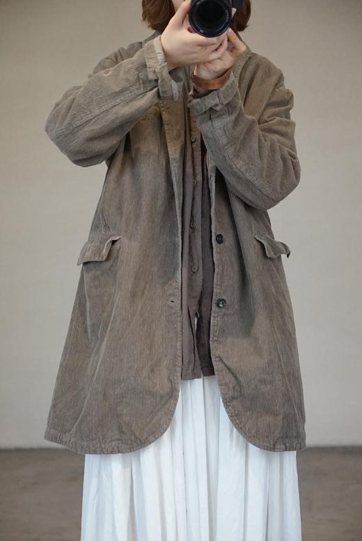 Vas-y Lentement灯芯绒中长款外套 商品图8