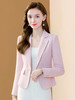 「自」全新升级【铂金会员183/天猫249/差价66】(14821)洛诗琳小香风纯色西装外套女2025秋冬新款气质通勤显瘦粗花呢小西服 商品缩略图1