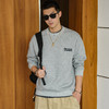 徐太浪【擦色 字母印花】灰色大码卫衣男秋季男装高级感内搭上衣 商品缩略图1