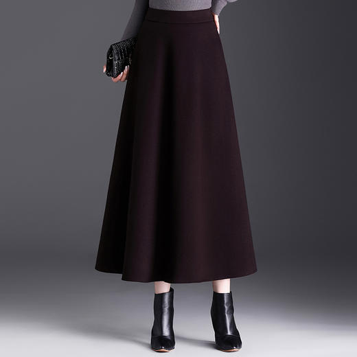 垂坠感百褶大摆裙，长款高腰A字伞裙半身裙MYX-JYM-25107-L 商品图3