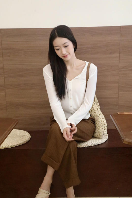 LPIUTY布朗尼卷边阔腿裤 ， 把浓郁秋色穿在身上，时髦又高级，大牌级品质【G】 商品图3