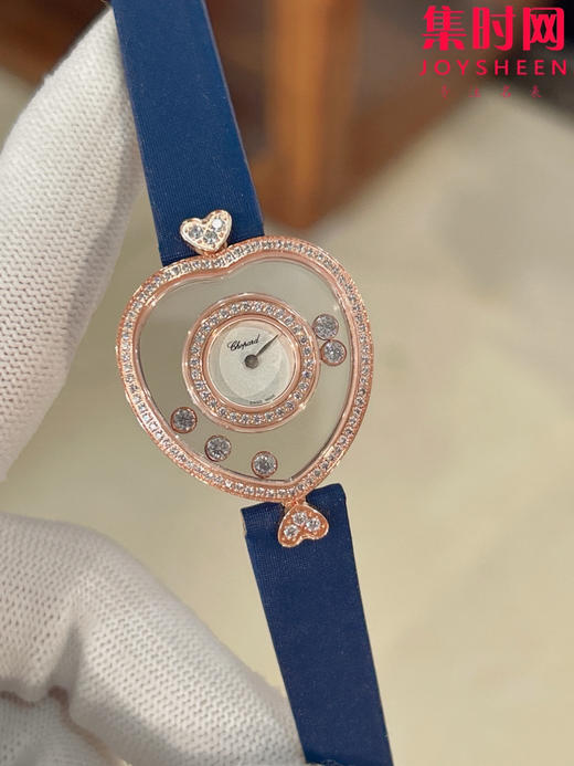 萧邦经典Happy diamonds系列 新款女款爱心心形快乐钻系列 女士腕表 表径26mm 心形钻圈表盘 商品图5