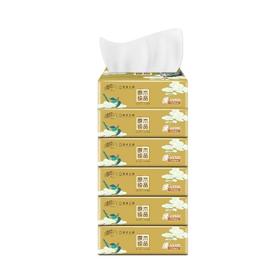 清风 敦煌文创原木纯品系列3层100抽纸巾6包/提 DH032049