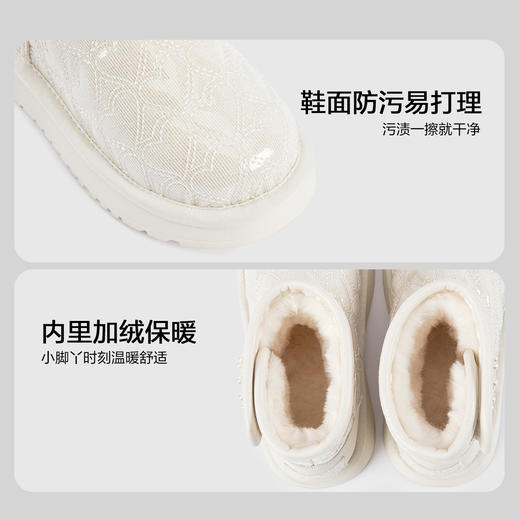 笛莎Deesha 女童童鞋2025冬季新款短筒雪地靴 商品图3