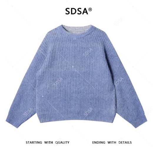 72658SDSA男士秋冬新款痞帅男装极简风净版圆领针织衫毛衣百搭时尚上衣 商品图1