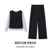 奢姿大码女装2025秋季减龄拼接两件套胖妹妹半松紧时尚休闲套装9953953870 商品缩略图0