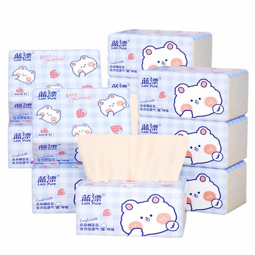 蓝漂 紫色草莓兔本色抽纸5层360张*16包 LP0MC016B 商品图0