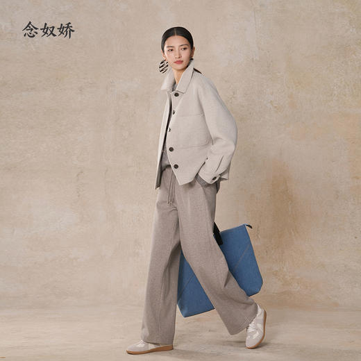 【商场同款】CNC5015 “ 干练短大衣 ” 蚕丝羊绒双面呢材质  轻暖无压 商品图5