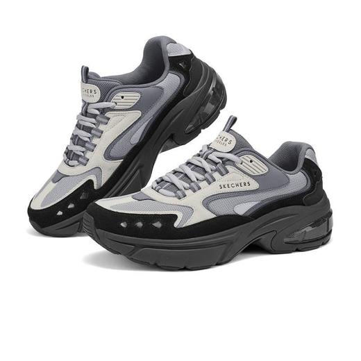 Skechers斯凯奇 男绑带老爹鞋 183214-DKGY 商品图3