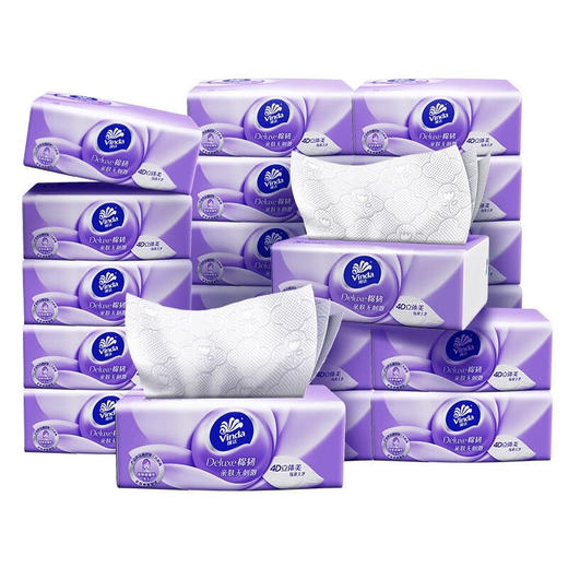 维达 棉韧抽纸3层90抽18包 V2834-24-18B 商品图0