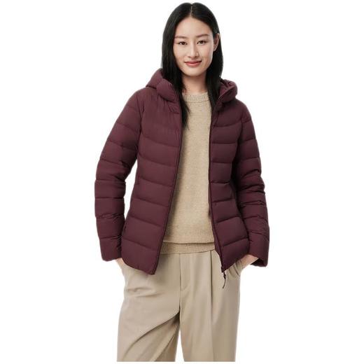 坦博尔 女短款轻薄连帽羽绒服 TBF310238A 商品图3