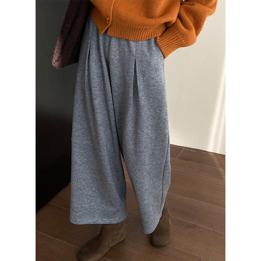 2025新款糯米裤！韩版宽松轻氧舒适感休闲裤女松紧腰奶奶裤！ 商品图2