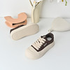经典鲨2025年秋季专柜新款百搭圆头厚底系带休闲鞋面包鞋女KW316-537091 商品缩略图5