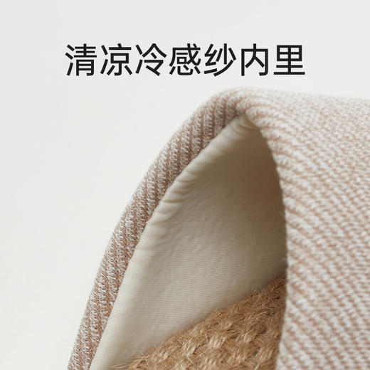优调丨UXT1116亚麻黄麻拖鞋 商品图5