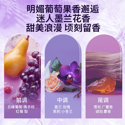 LUX力士 元气葡萄香沐浴露690g*1瓶+(赠品魅肤香皂1块) US-2J0PM 商品图3