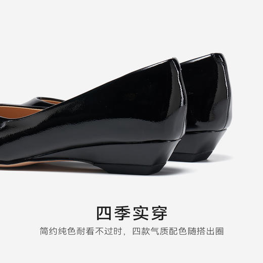 星期六经典简约百搭尖头低跟单鞋SSD3111594 商品图9