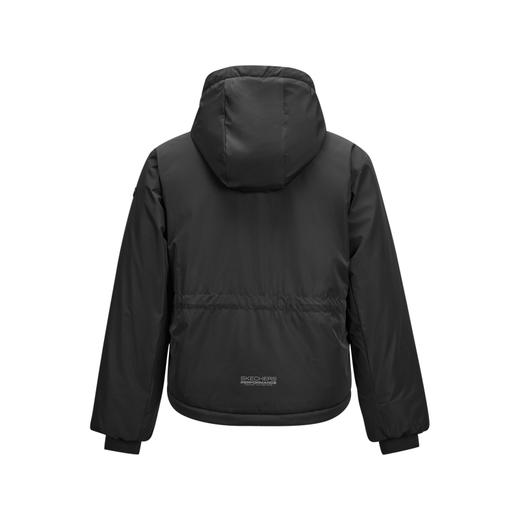 Skechers斯凯奇 女梭织裥棉连帽外套 P424W120-0018 商品图2