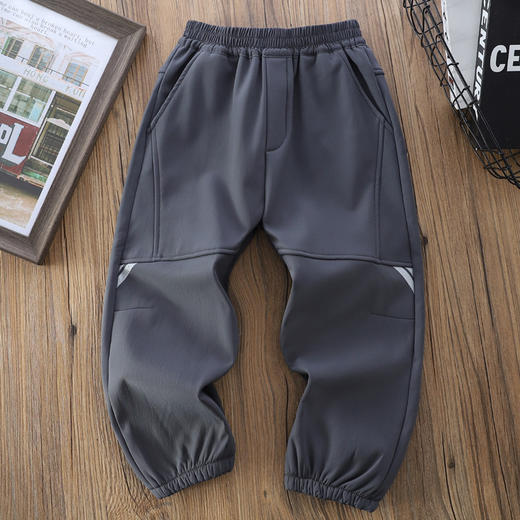 110-170软壳防泼水奥利绒一体登山裤 商品图1