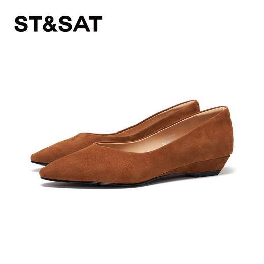 星期六经典简约百搭尖头低跟单鞋SSD3111594 商品图6