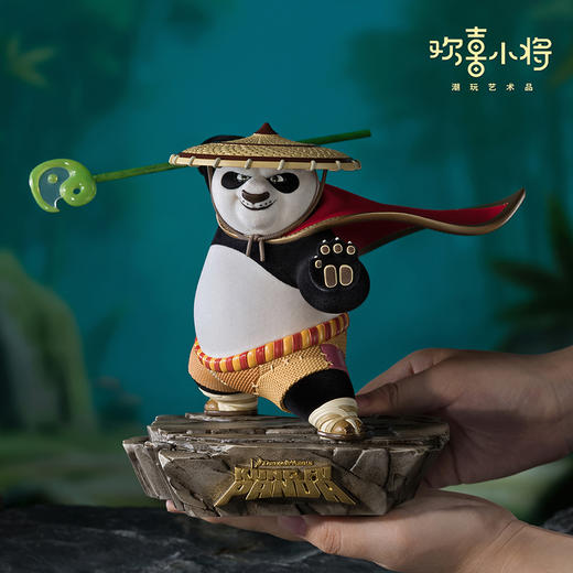 欢喜小将《功夫熊猫》之神龙大侠正版授权潮玩手办桌面摆件礼盒 商品图5