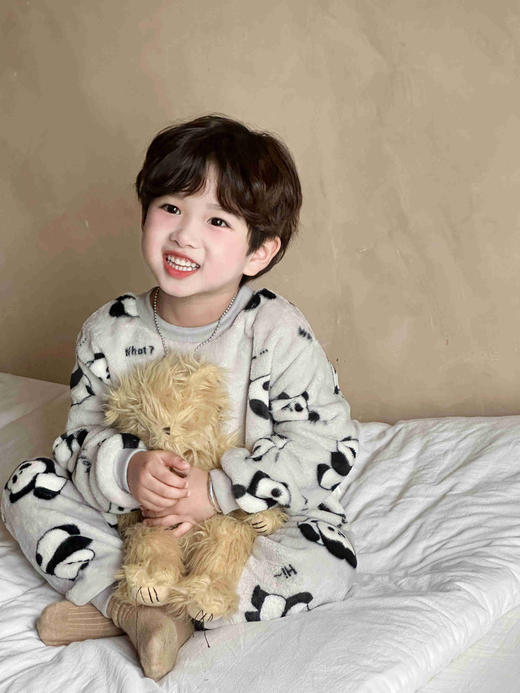 开团仅💰39.9✅︎新款宝宝秋冬法兰绒睡衣套装加绒加厚家居服秋衣套装宝宝冬睡衣聚 商品图2