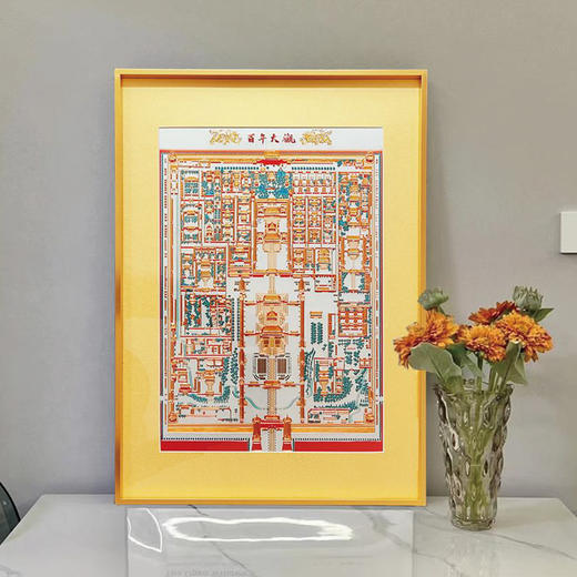 热卖中！！【故宫官方紫禁文创出品】《百年大观》金雕彩绘故宫全景图 商品图4