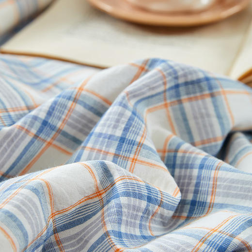 無印良品 色织水洗纯棉四件套-清欢200x230cm MJ-T2024-0205-1 商品图4