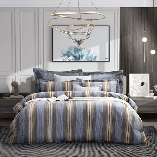 富安娜 床单四件套/莫格利/蓝 203*229cm 6916517819575 商品图2