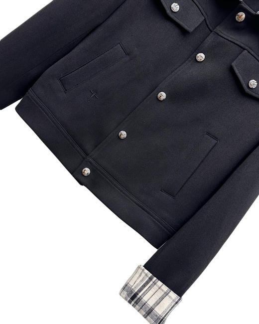 女款羊毛格纹夹克外套010 商品图2