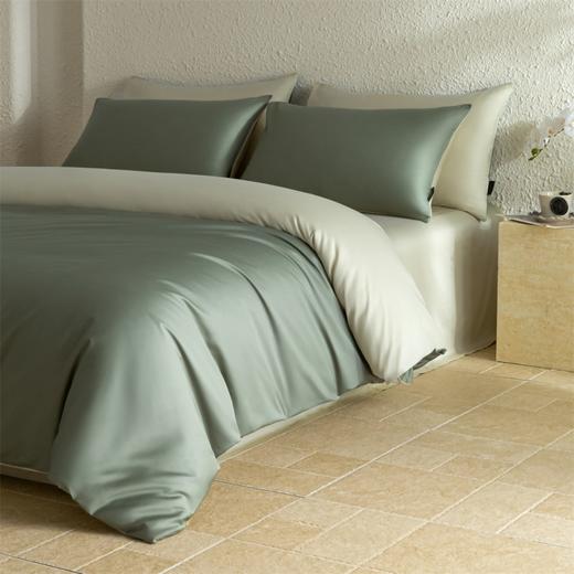 彼加曼 60S长绒全棉天丝四件套-星黛绿 200*230cm BGM-T2505 商品图3