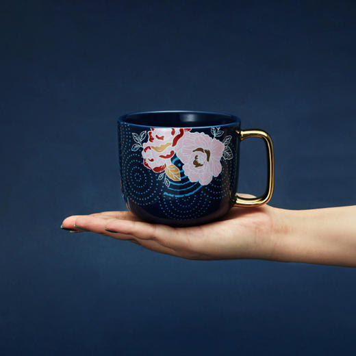 共禾京品 国风马克杯（礼盒款）蓝色 WACOM192399 商品图2