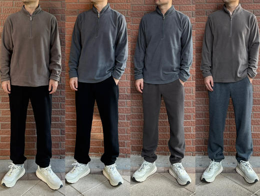 25秋冬-艾/高 超暖和轻便男士摇粒绒半拉链打底【包邮+三天无理由退换】 商品图4