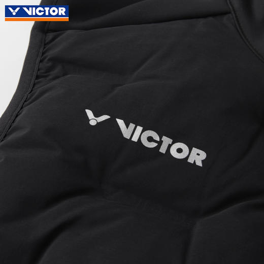 VICTOR威克多胜利羽毛球服羽绒马甲加厚保暖时尚运动背心J-55701 商品图2