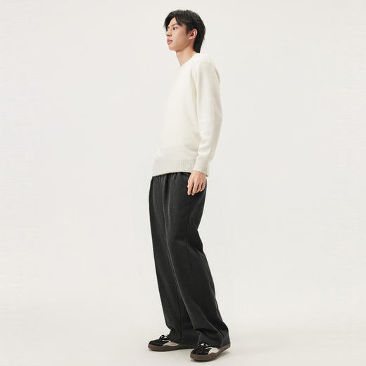 gxg.jeans男装 深灰色宽松直筒休闲长裤卫裤男裤 25年冬新品 商品图3