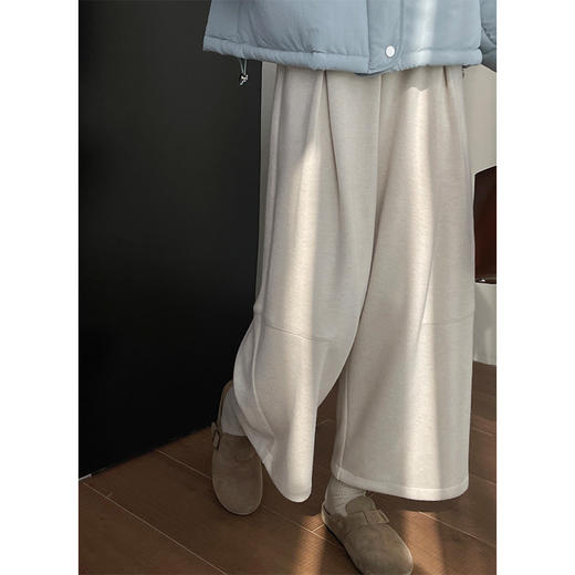 2025新款糯米裤！韩版宽松轻氧舒适感休闲裤女松紧腰奶奶裤！ 商品图0