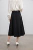伯妮斯茵 | 优雅知性 垂坠感中长半身裙 大摆遮肉版型 挺括面料 气质约会款 SZ3B52 - 漆黑色，栗壳色半裙 商品缩略图1