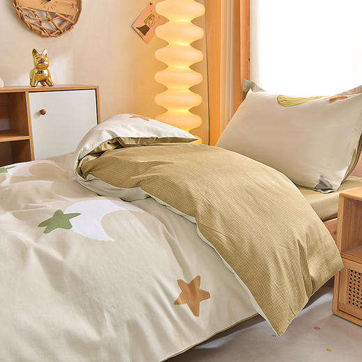 罗曼罗兰 全棉三件套 月亮之心 160x210cm 6925314789325 商品图2