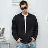 徐太浪【cleanfit 基础百搭】黑色圆领开衫毛衣男秋冬男装针织衫 商品缩略图0