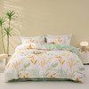 晚安家纺 秋日暖绒四件套轻花叶舞200*230cm WA002 商品缩略图0