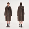 NUTH 羊毛混纺复古宽松围巾披肩长款毛呢大衣厚外套女 商品缩略图0