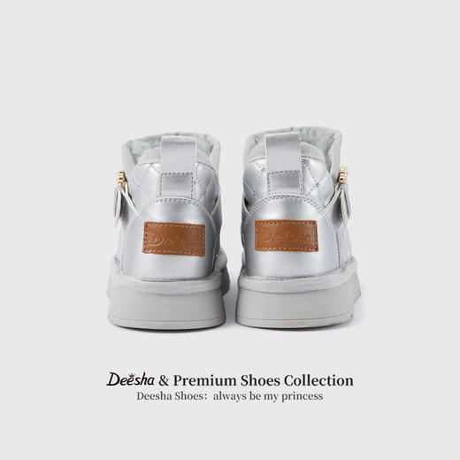 笛莎Deesha 女童童鞋2025冬季新款短筒雪地靴 商品图4