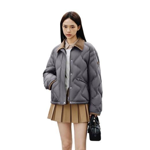 坦博尔 女翻领短款轻薄羽绒服 TB5330228A 商品图3