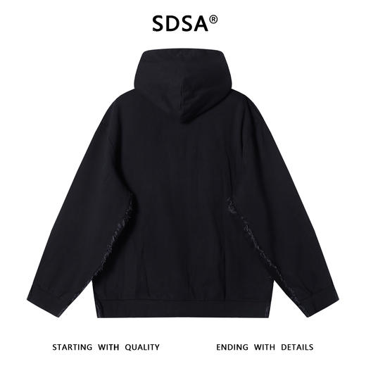 80149SDSA男士秋冬新款痞帅男装潮牌牛仔拼接连帽夹克外套百搭宽松时尚 商品图5