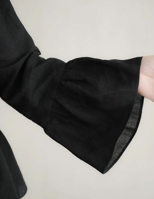 Susuri黑色荷花领衬衫 商品图10